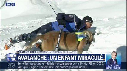 Enfant sauvé une heure après une avalanche: "On peut vraiment parler de miracle"