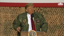 Trump Falsely Brags To Troops He Secured Military's First Pay Raise In A Decade