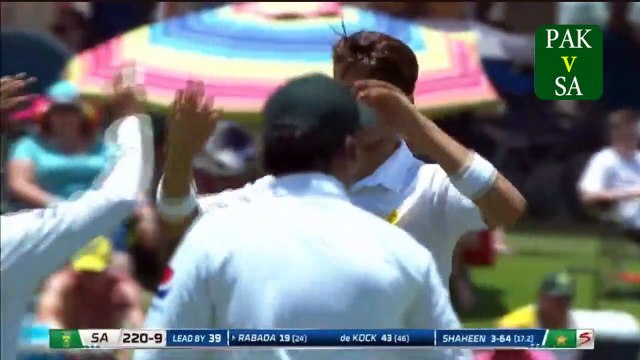PAKvSA: Shahen Afridi brilliant bowling, took 4 wickets of the day