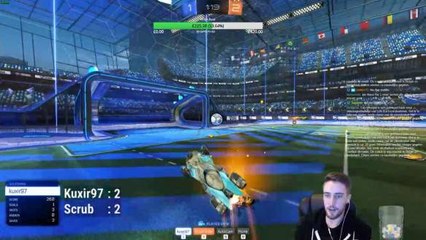 Kuxir97 is so good he can fake like he missed an air dribble and still crush it