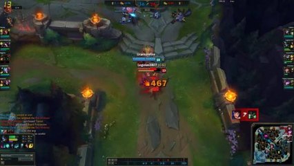 UraniumFire Jinx Solo pentakill with low hp!