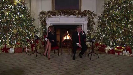On Christmas Eve, Trump questions child about belief in Santa