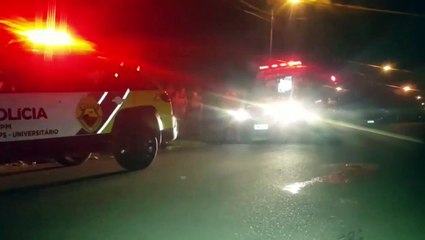 Rapaz de 24 anos se fere com vidro