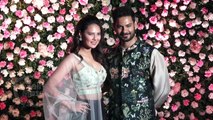 Rochelle Rao With Hubby Keith Sequeira At Kapil Sharma's Reception Party In Mumbai