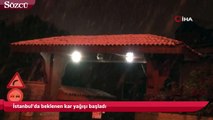 İstanbul’da beklenen kar yağışı başladı