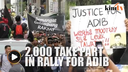 Around 2,000 take part in rally for Adib in Klang