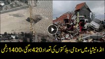 Death toll rises to 420 in Indonesia Tsunami