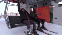 Yılbaşı öncesi Sarıkamış Cıbıltepe Kayak Merkezi'ne yabancı ilgisi