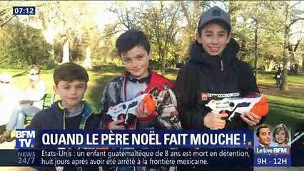 Quand le père Noël fait mouche !
