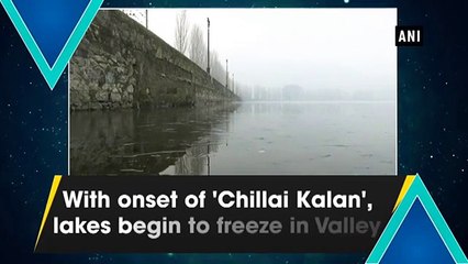 காஷ்மீரில் உறைந்து போனது தால் ஏரி-வீடியோ