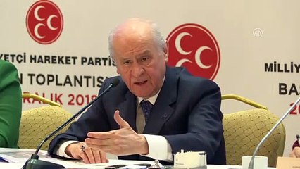Bahçeli - Binali Yıldırım'ın adaylığı - ANKARA