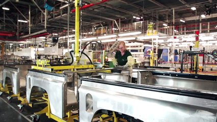 Land Rover Defender Assembly Line