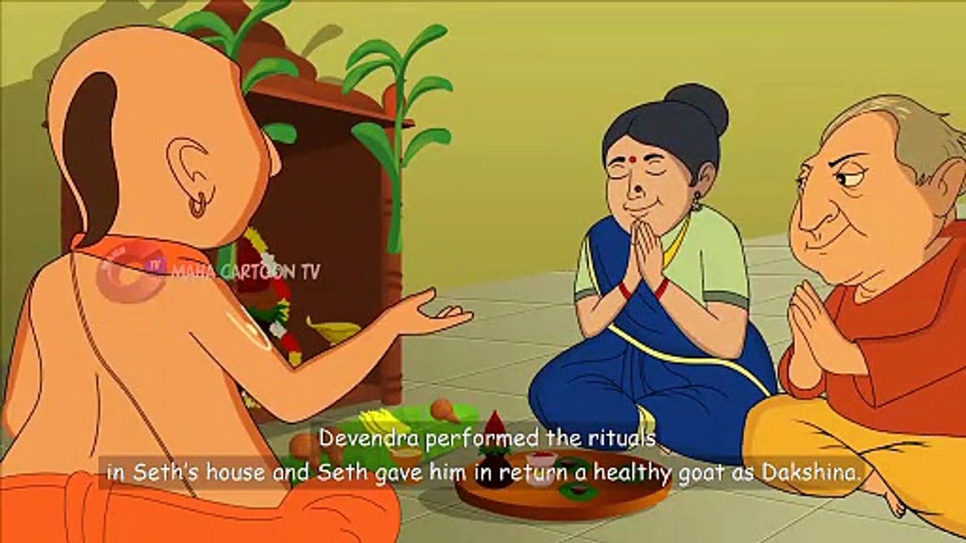 Three Crooks and the Brahman - Panchatantra English Moral Stories For Kids  - Maha Cartoon TV English - video Dailymotion