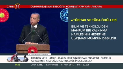 TÜBİTAK ve TÜBA ödül töreni