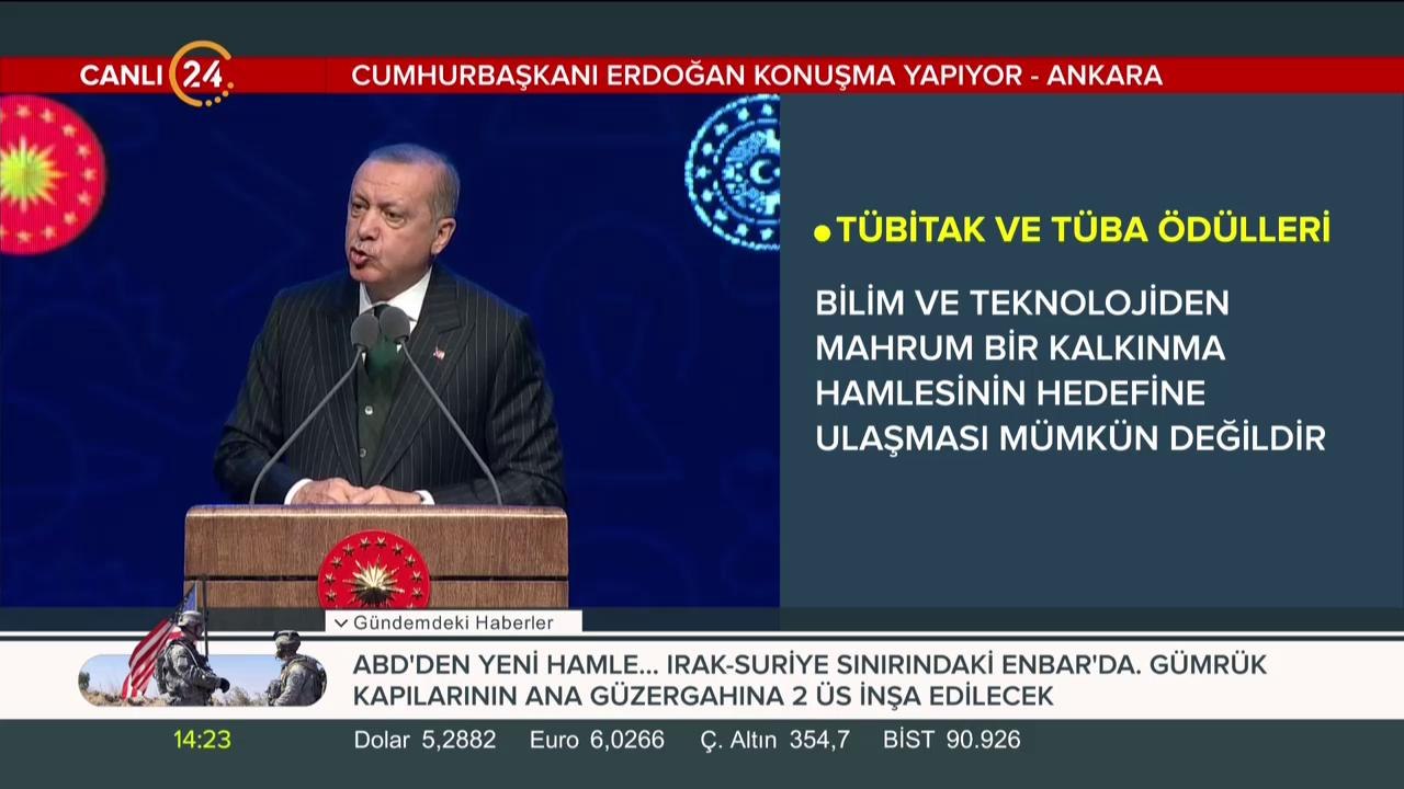 TÜBİTAK ve TÜBA ödül töreni