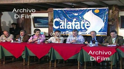 Conference Eduardo Duhalde and Nestor Kirchner in El Calafate 1998