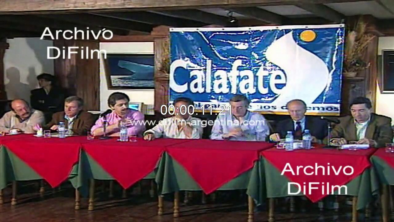 Conference Eduardo Duhalde and Nestor Kirchner in El Calafate 1998