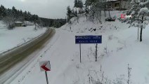 Karabük - Bartın Karayolunda Kar Yağışı Etkili Oluyor