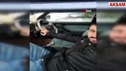Canlı yayın sırasında direksiyonu bıraktı... Sonrası herkesi şaşırttı
