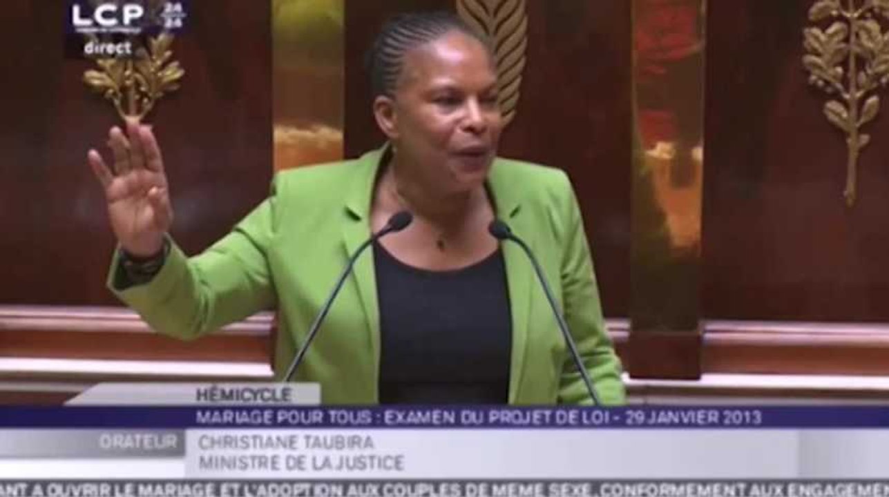 Levinas, Verlaine, Césaire... les références de Taubira à l'Assemblée