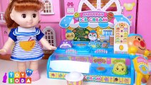 Baby Doll Anpanman Ice Cream Shop Toy Soda