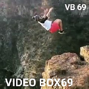 Awesome Upside down on the cliff top