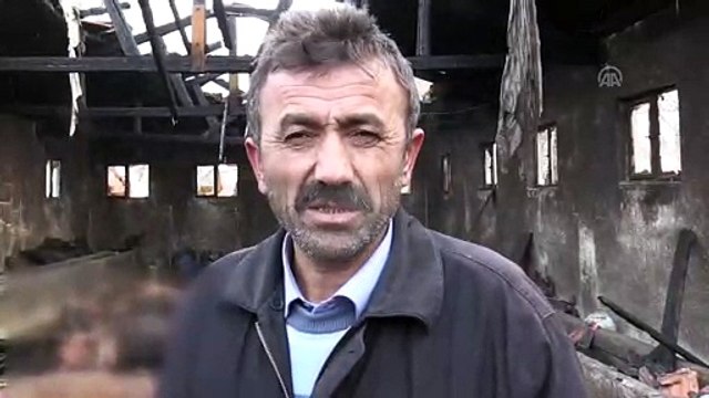 Ahır yangınında 12 büyükbaş hayvan telef oldu - YOZGAT