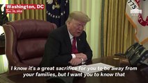 Trump's Christmas Call To Troops: 'Every American Family Is Eternally Grateful To You'