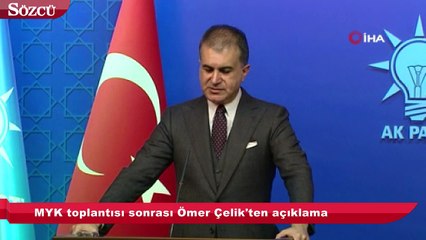 MYK sonrası Çelik'ten açıklama!