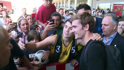 Antoine Griezmann visita Uruguay por primera vez