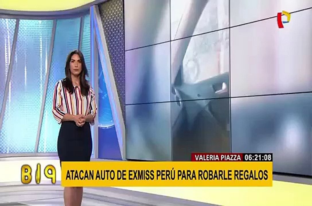 Valeria Piazza: exmiss Perú casi es víctima de robo en su auto