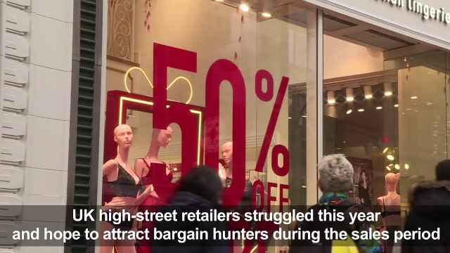 Bargain hunters hit London streets for Boxing Day sales