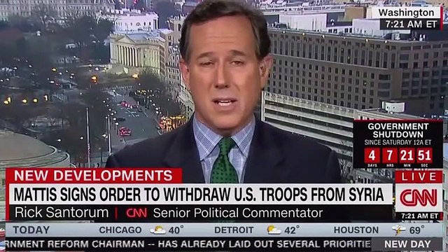 Trump 'Abandoning' Allies With 'Horrible' Syria Withdrawal, Rick Santorum Says