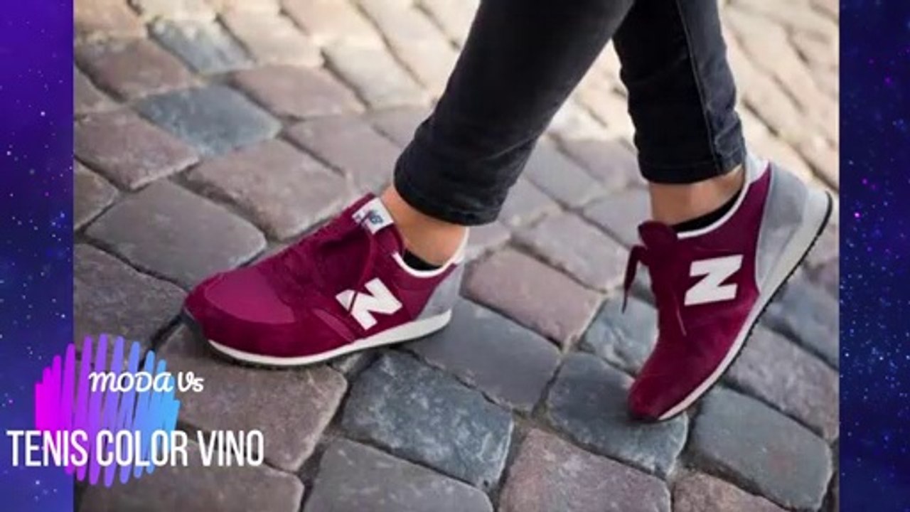 TENIS COLOR VINO EN TENDENCIA 2019- MODA V5