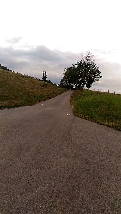 Man Tumbles off Skateboard After Riding down Steep Hill -funny videos
