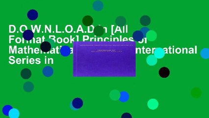 D.O.W.N.L.O.A.D in [All Format Book] Principles of Mathematical Analysis (International Series in