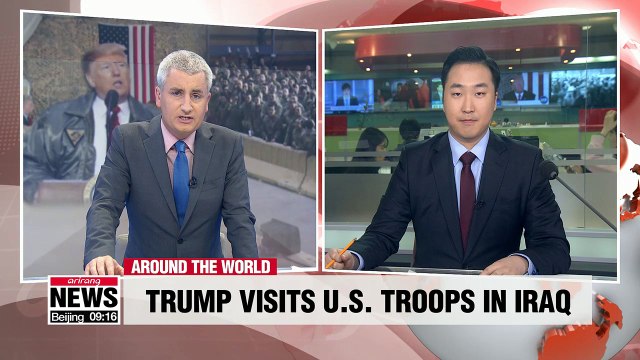 Trump makes surprise visit to U.S. troops in Iraq, his first as President