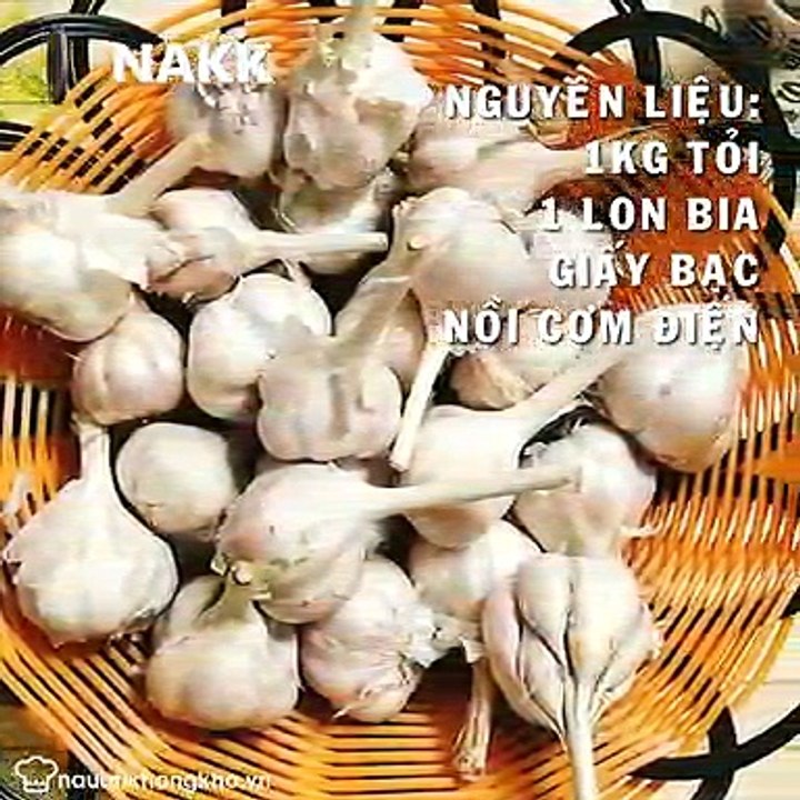 Cách làm TỎI ĐEN bằng nồi cơm điện và bia - Nauankhongkho.vn