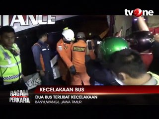 Tabrakan 2 Bus di Banyuwangi, 3 Orang Tewas