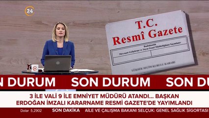 3 ilin valisi değişti