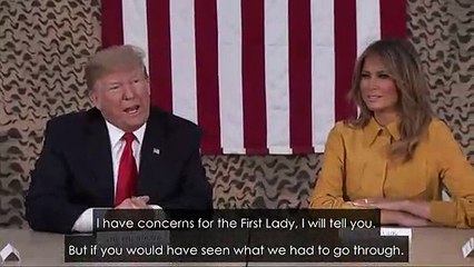 Trump concerned for Melania during Middle East visit