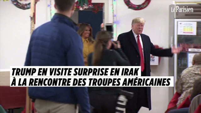 Trump en visite surprise en Irak à la rencontre des troupes américaines