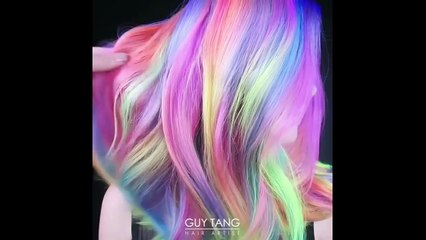 Cabelos Coloridos Perfeitos  NEW Hair color transformation (Neon Hairtyle Tutorials) #1