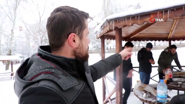 Sivaslıların Karda Mangal Keyfi