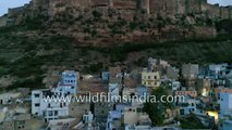 Mehrangarh Fort in Jodhpur, Rajasthan- fantastic aerial journey
