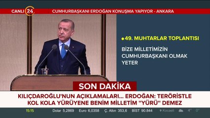 Erdoğan: Bay Kemal niye sen Cumhurbaşkanı adayı olmadın?