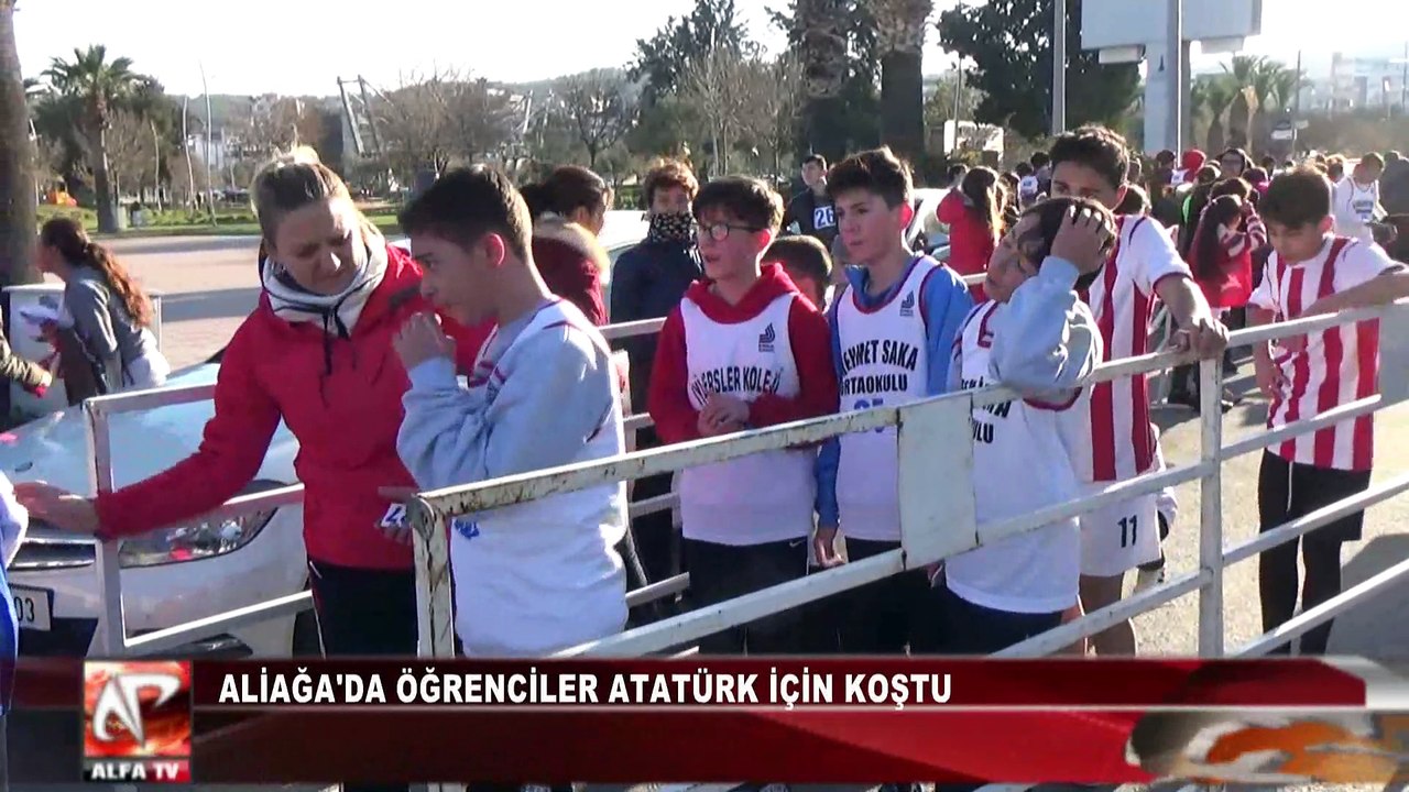 Aliağa'da Öğrenciler Atatürk İçin Koştu
