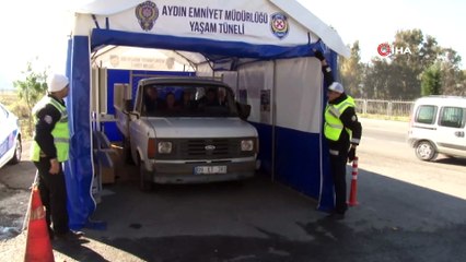 Drone tespit etti, polisler ‘Yaşam Tüneli’nde eğitim verdi