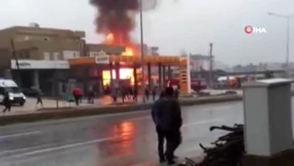 Akaryakıt İstasyonunda Korkutan Patlama