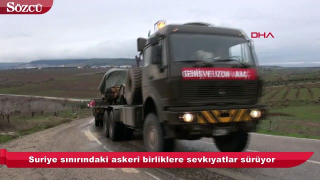 Kilis üzerinden Menbiç’e askeri sevkiyat